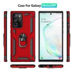 Wholesale Samsung Galaxy Note 20 Ultra Tech Armor Ring Grip Case with Metal Plate (Red)